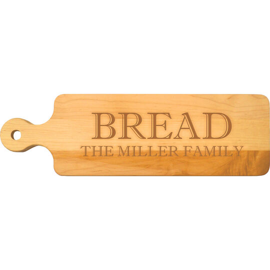 Maple 20 inch Your Text Bread Board